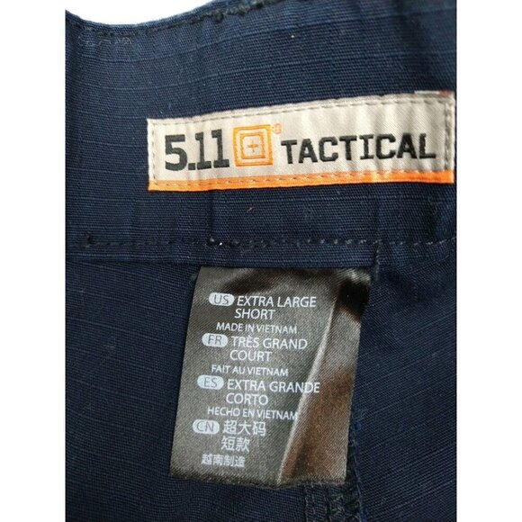 5.11 Tactical Navy Mens TDU Pant 74003 XL/short Rip Stop Drawstring - Picture 10 of 12